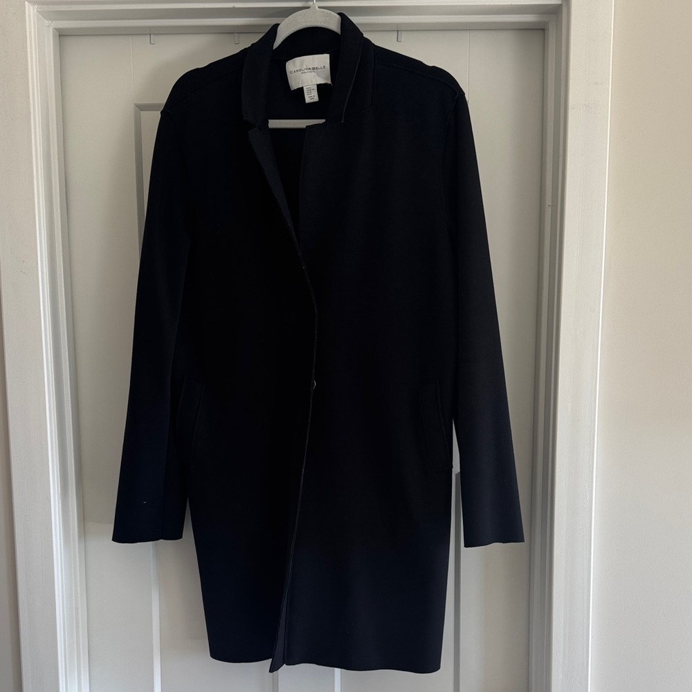 Carolina Belle Classic Black Trench Coat